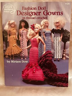Fashion Doll Design Gowns Book By Miriam Dow