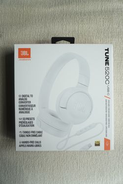 JBL Tune 520C USB-C Headphones – White | BRAND NEW