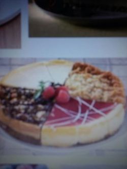 Cheesecakes for sale.