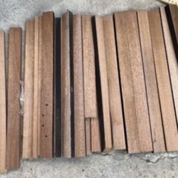 25 Pieces New Mahogany Wood - Unfinished Wood - See Pix For Size