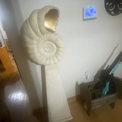 Vintage Seashell Statue
