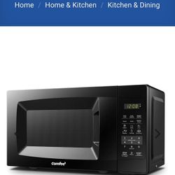 NEW Comfee 0.7 Cu Ft Countertop Microwave 700W Black