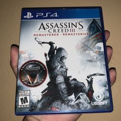 PlayStation 4 Video Game PS4 PS5 Assassin’s Creed III 3 