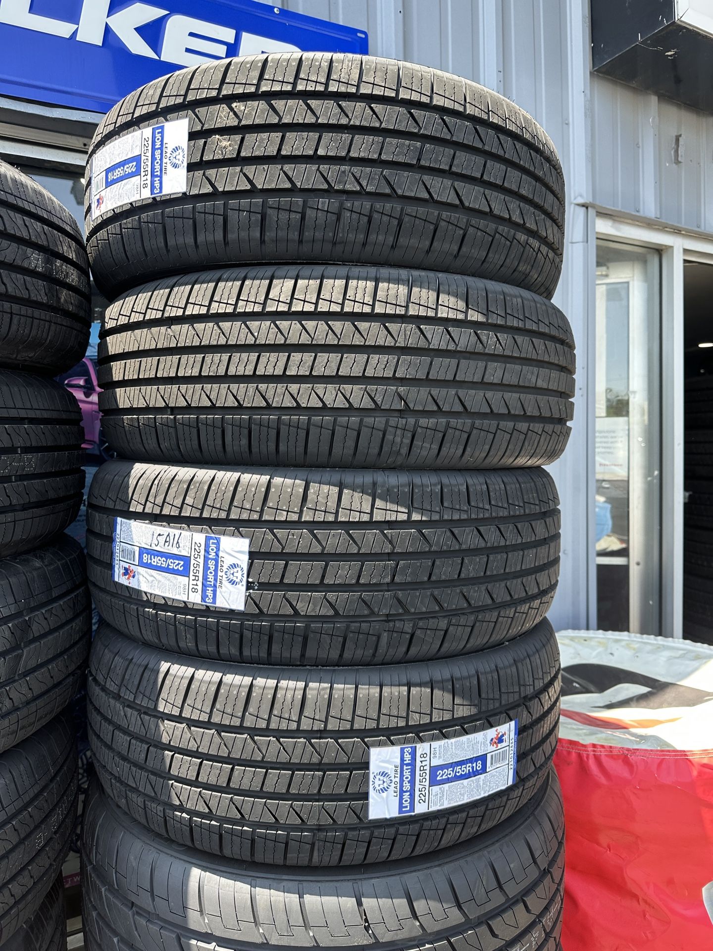 225-55-18 SET OF BRAND NEW TIRES LIONSPORT HP3 WITH 50K MILEAGE WARRANTY - WE FINANCE