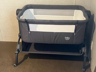 Baby joy bed side bassinet portable