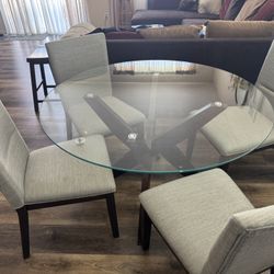 Glass Kitchen Table 