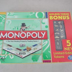 Monopoly Golden Token Bonus 5 New Limited Edition Tokens 2012 New
