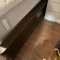 Queen Heavy Duty Wood Bed Frame