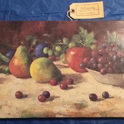 Richard Boyer, Apples Pear And Plum Painting