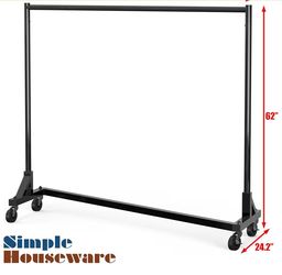 Simple Houseware Heavy Duty Z-Base Garment Rack