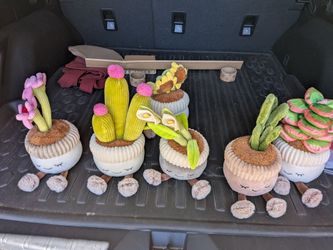 Happy plant plushies
