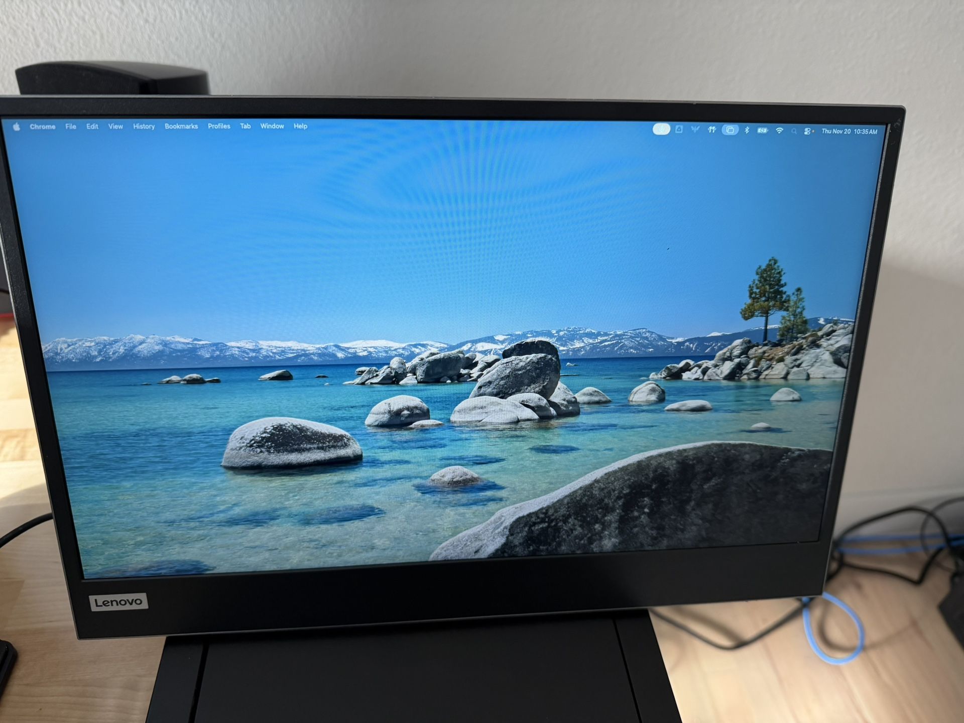 Lenovo L15 Portable Monitor, 15.6” Display, Full HD Resolution, IPS