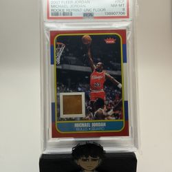 2007-08 Fleer Michael Jordan RCF - UNC Floor - PSA 8