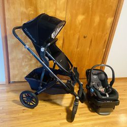 Uppababy Stroller With Car Seat