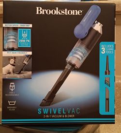 New- Swivel Vac 2- IN - 1 Vacuum & Blower by Brookstone