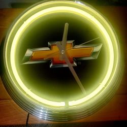 Chevy Neon Clock 