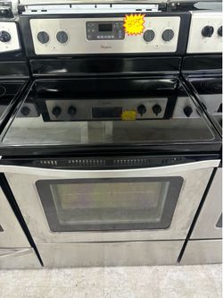 Stainless steel Whirlpool electric stove