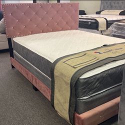 NEW TWIN FULL QUEEN KING SIZE BED WITH MATTRESS AND FREE DELIVERY 