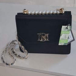 Brand-New Double Bag Badgley Mischka Elegant Black Handbag - MSRP $179