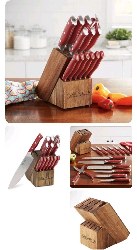 The Pioneer Woman Red Knife Set for Sale in Hoboken, GA - OfferUp