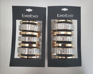 Bebe Women's Cuff Bracelets Elegant Gold Plated New