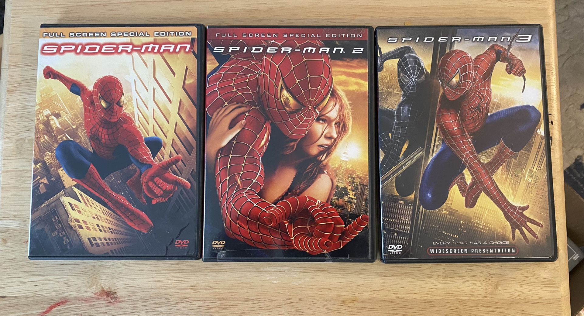 Spider-Man DVD, 1-3