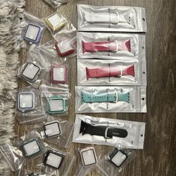 Apple Watch Series 3 bands and screen face case/covers 38mm