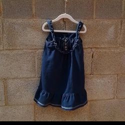 Calvin Klein Jeans Dress Girls Size 4t in Dark Wash Denim