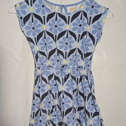 Gymboree navy and blue floral dress. Size 7, girls.