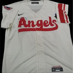 Mike Trout #27 Los Angeles Angels Nike City Connect Stitched Home White Jersey NWT SIZE XL