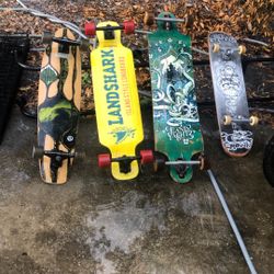 4 Skate Boards  Sale Outside Everything Must Go