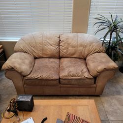 Leather Couch And Love Seat