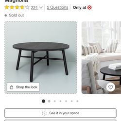 New!! Black Coffee Table