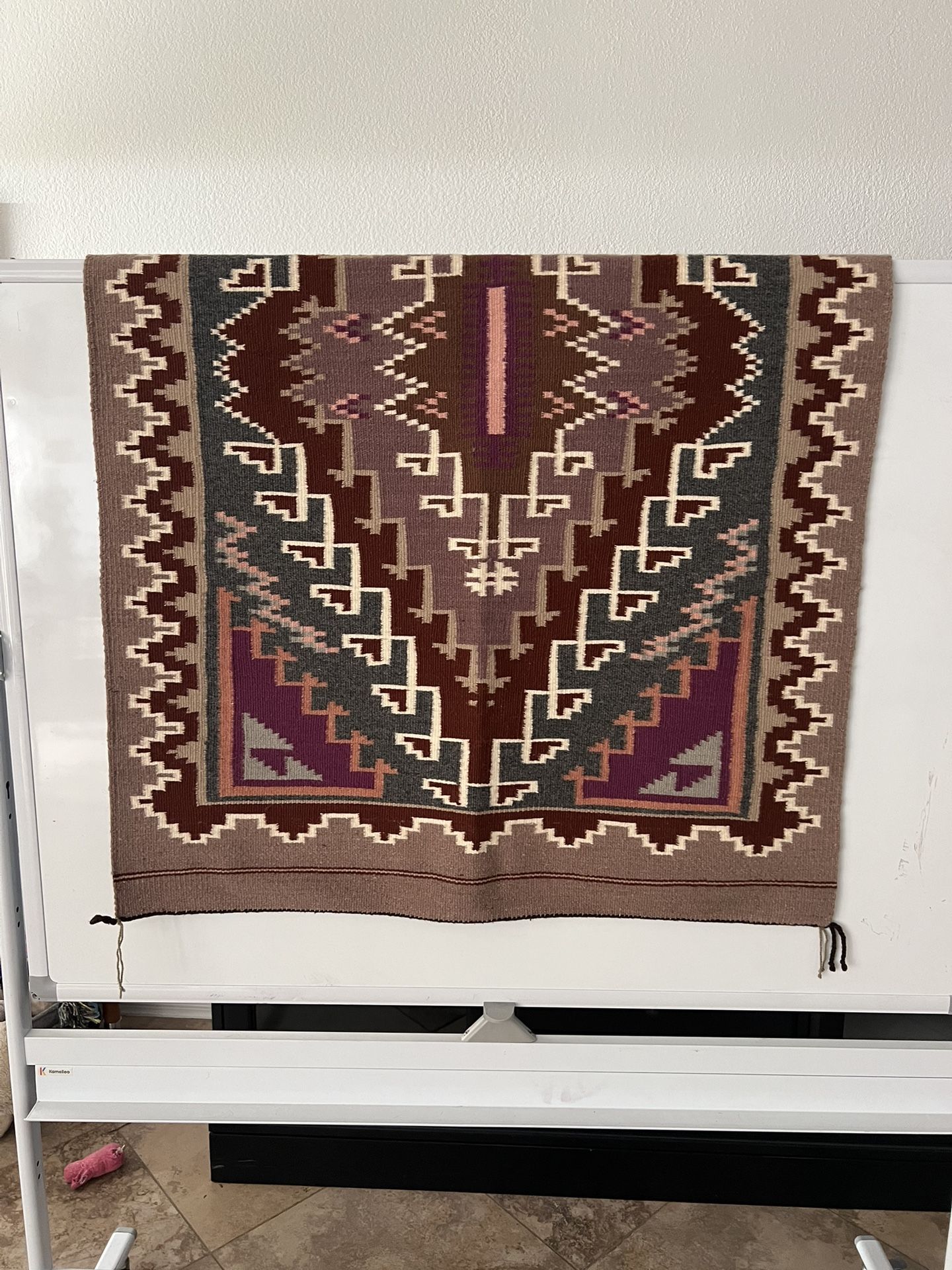 Authentic Handwoven Navajo Rug – Geometric Southwest Design