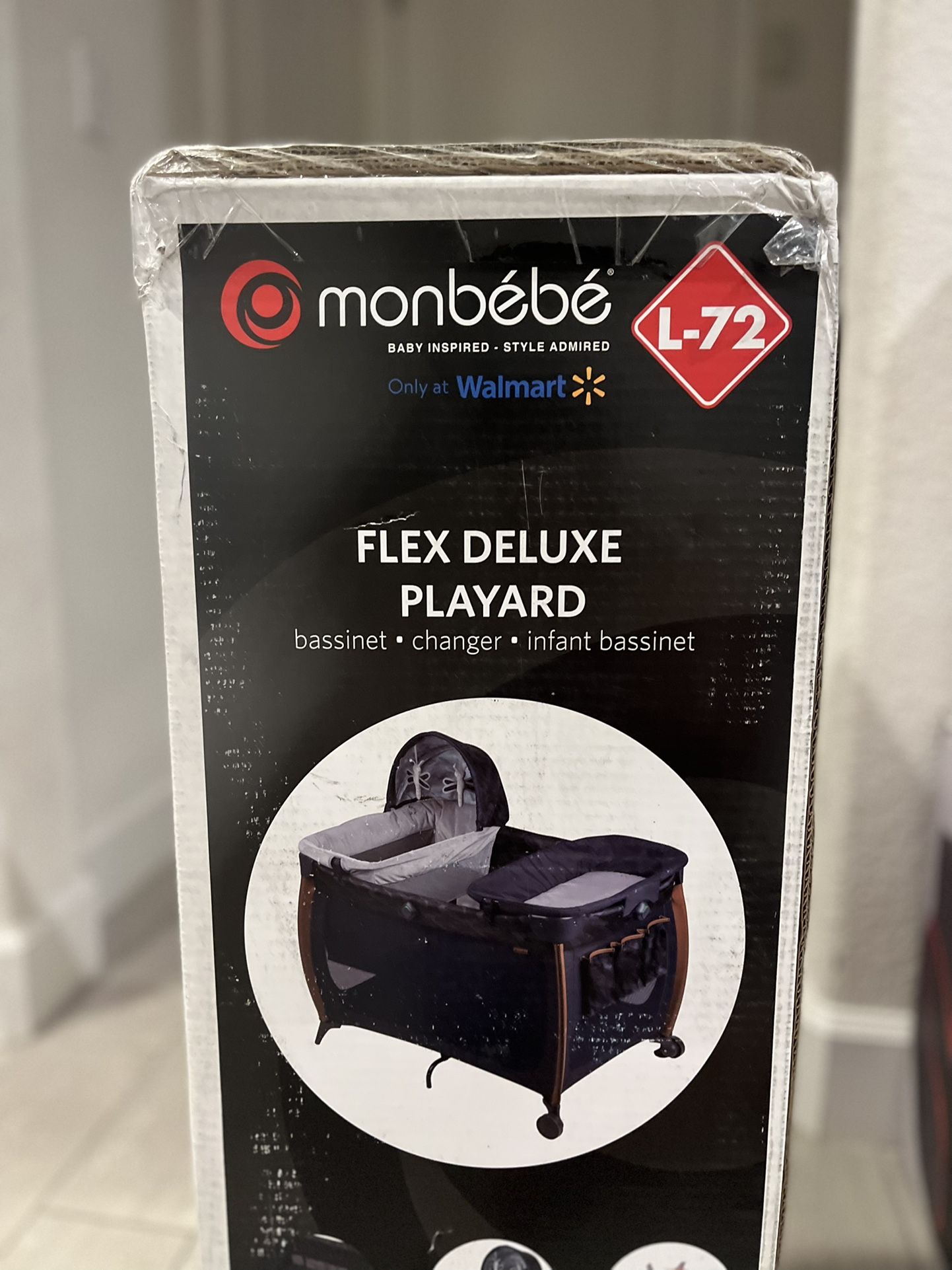 *NEW IN BOX* Baby Deluxe Playard Pack n Play - Navy Blue