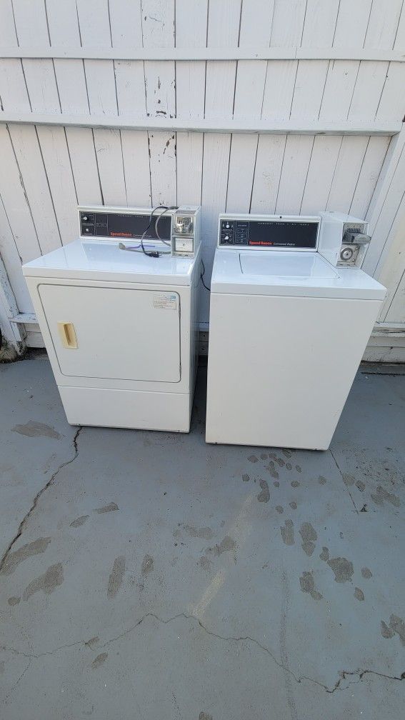 Speed Queen Commercial Washer And Dryer