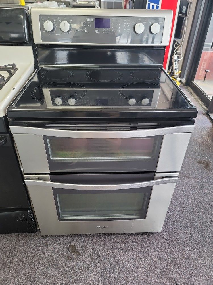 Whirlpool Double Oven Electric Stove 3 Month Warranty 