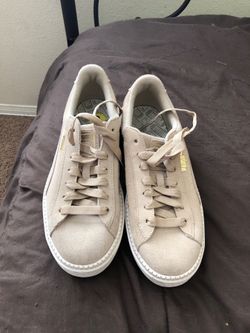 brand new puma suede platforms