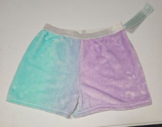 More Than Magic Girls Velour Shorts Teal Purple Ombre
