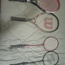 Tennis racket and badminton