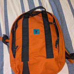 Dutch Bros Coffee Orange Full Size Laptop Backpack Limited Durable Used
