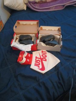 Baby Black Air forces 2 Pairs And Bandana And Sock