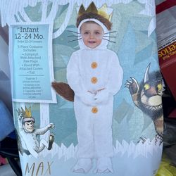 WHERE THE WILD THINGS ARE COSTUME 12-24m