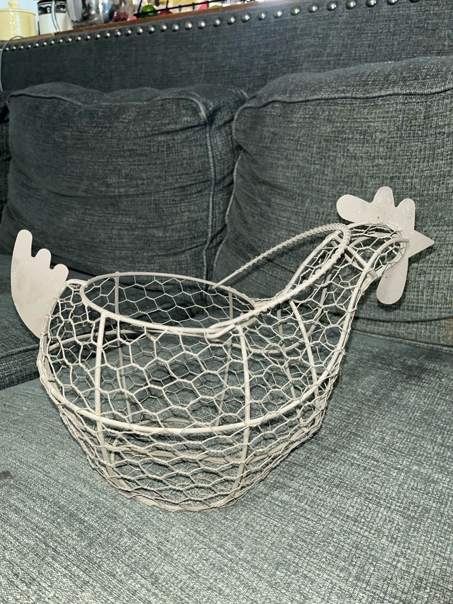Chicken Wire Chicken Egg Basket