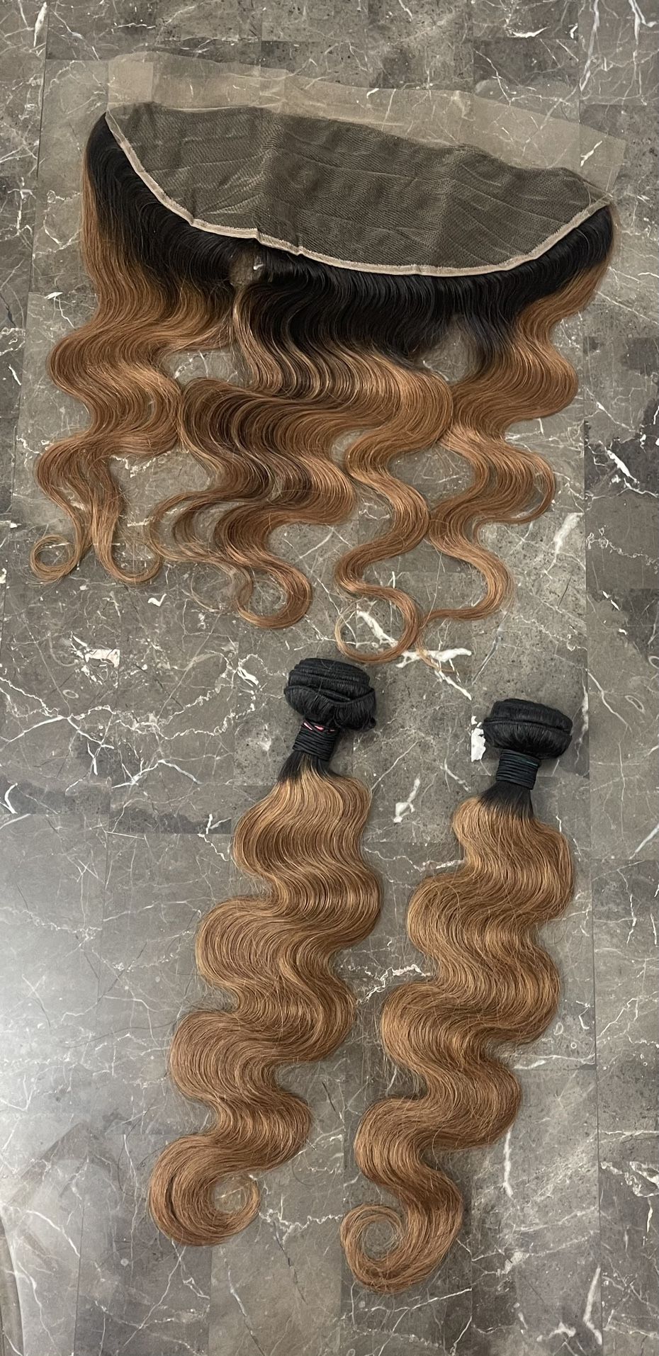 16” Body Wave Ombre, Body Wave Human Hair Frontal and 18 and 20
