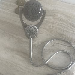 Delta, rain, pro cleaner, spa shower, duo brush, nickel