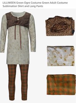 Shrek The Green Ogre Adult Costume Set (M)