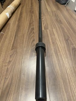 Brand New CAP Barbell Solid Black Chrome Olympic Weight Bar, 5 ft