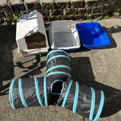 Cat Litter box And Tunnel 