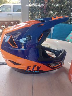 Full face racing helmet- fly racing